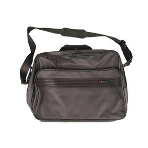 Delsey Unisex Adults Brown Detachable Strap Document Case‎ Briefcase Size Medium